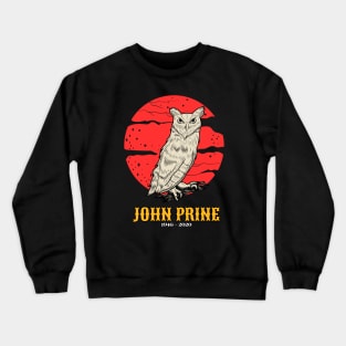 John Prine Retro 70s Style Fan Art Design Crewneck Sweatshirt